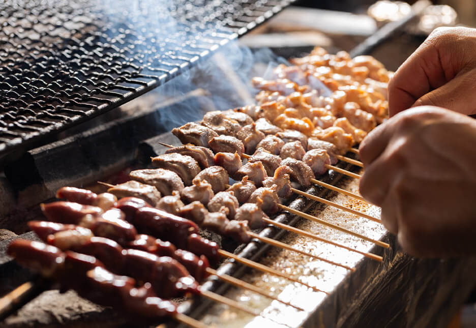 焼きシーン